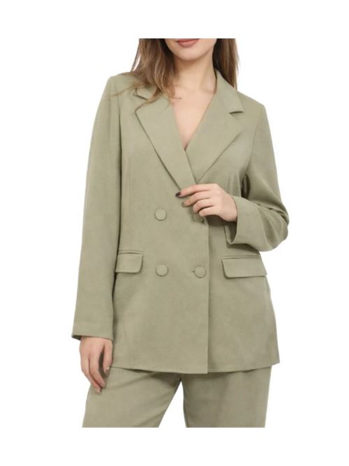 Giacca doppiopetto verde Liu Jo | CA6370TS114.P9639
